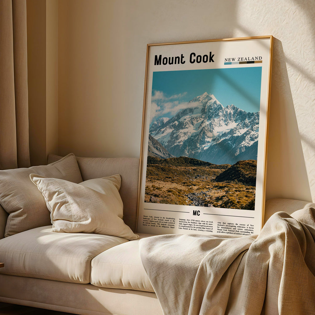 Mount Cook New Zealand Photographic Poster