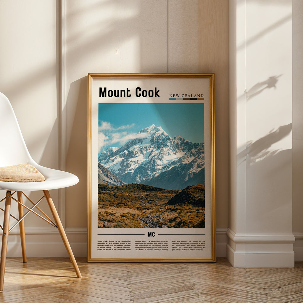 Mount Cook New Zealand Photographic Poster