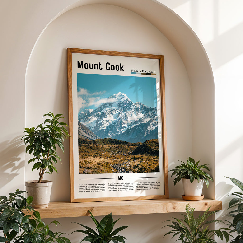 Mount Cook New Zealand Photographic Poster