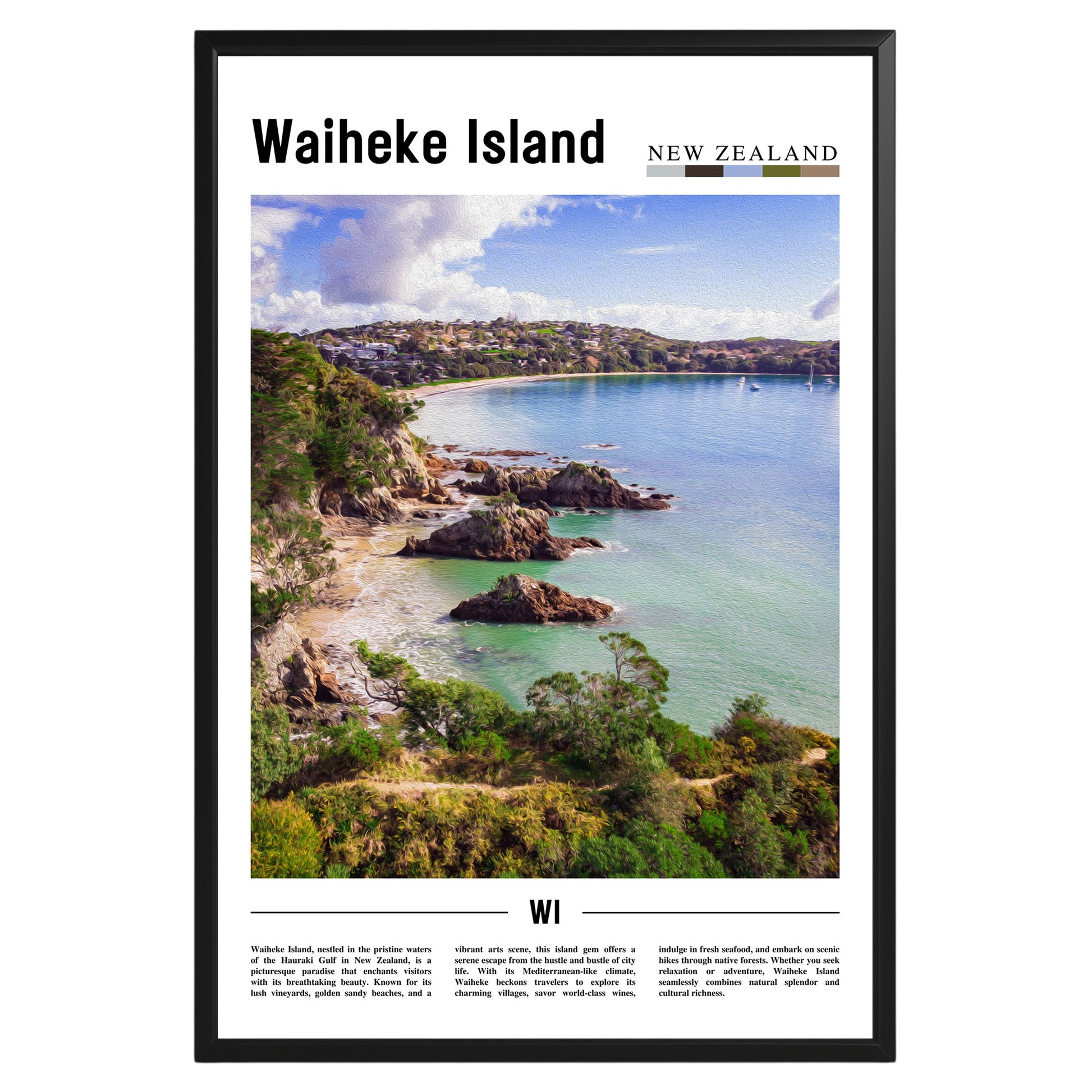 Waiheke Island New Zealand Photographic Poster