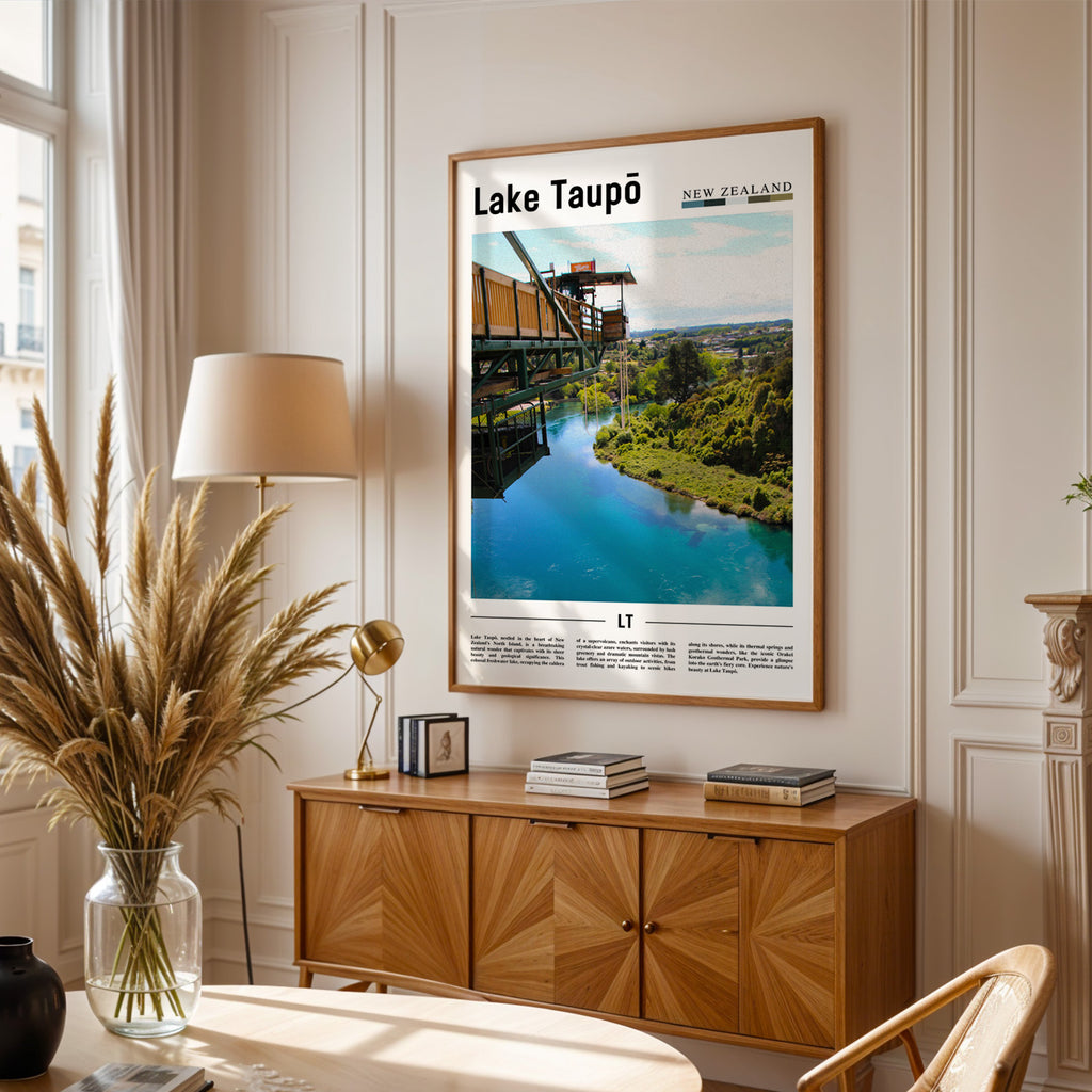 Lake Taupō New Zealand Photographic Poster