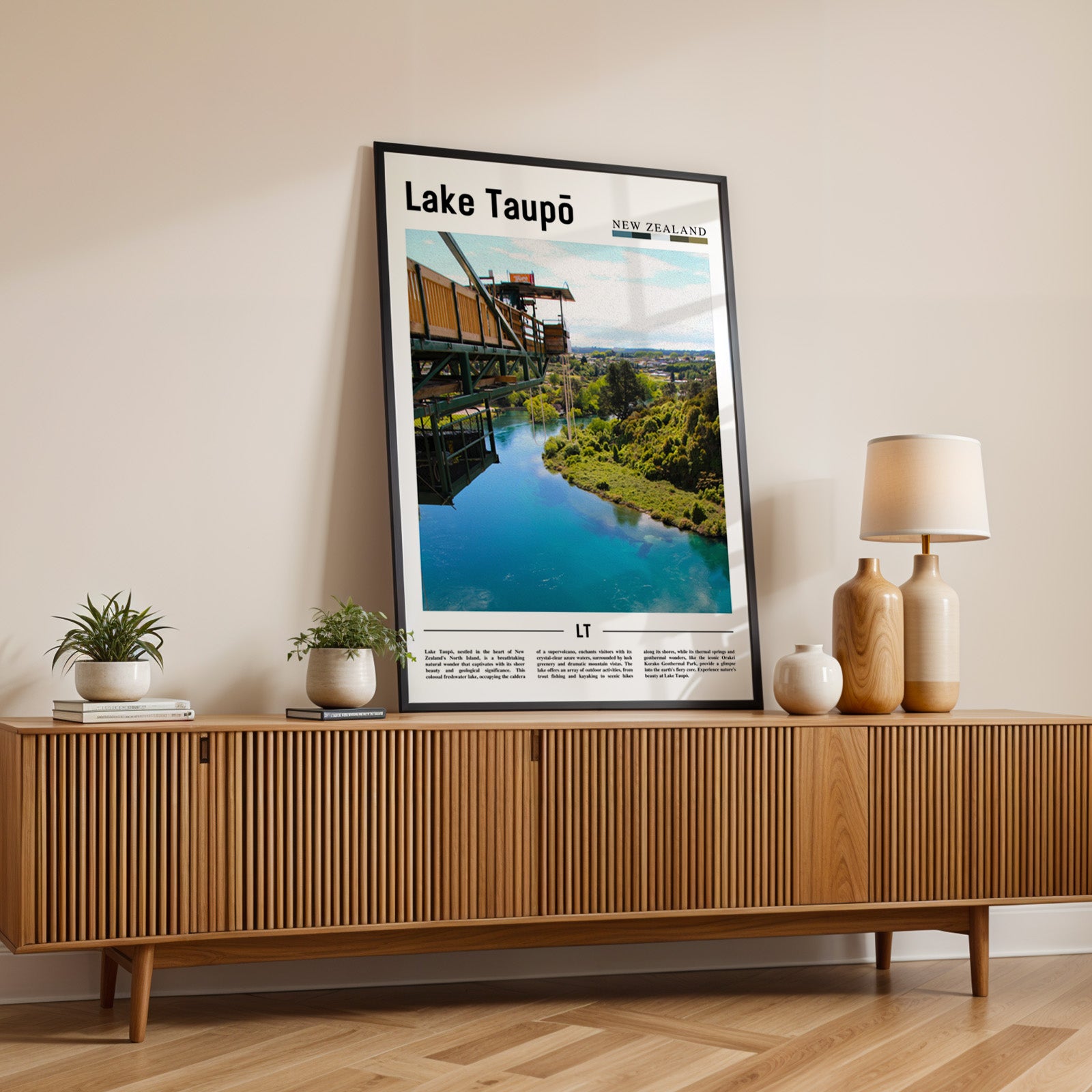 Lake Taupō New Zealand Photographic Poster