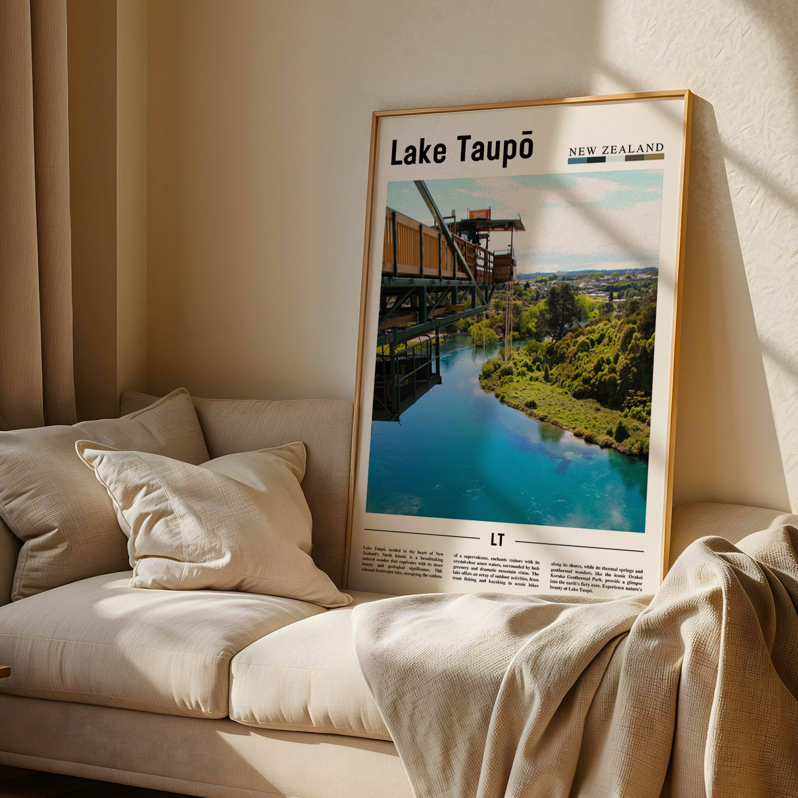 Lake Taupō New Zealand Photographic Poster