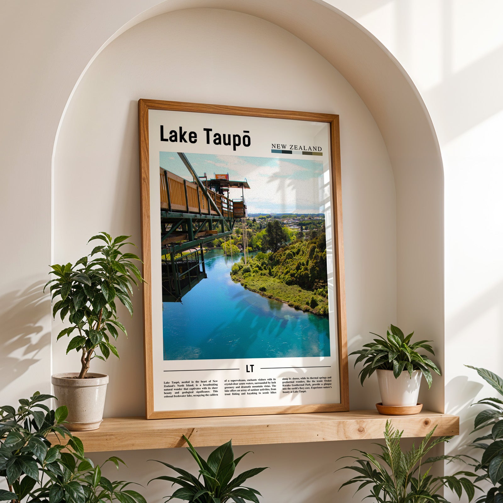 Lake Taupō New Zealand Photographic Poster