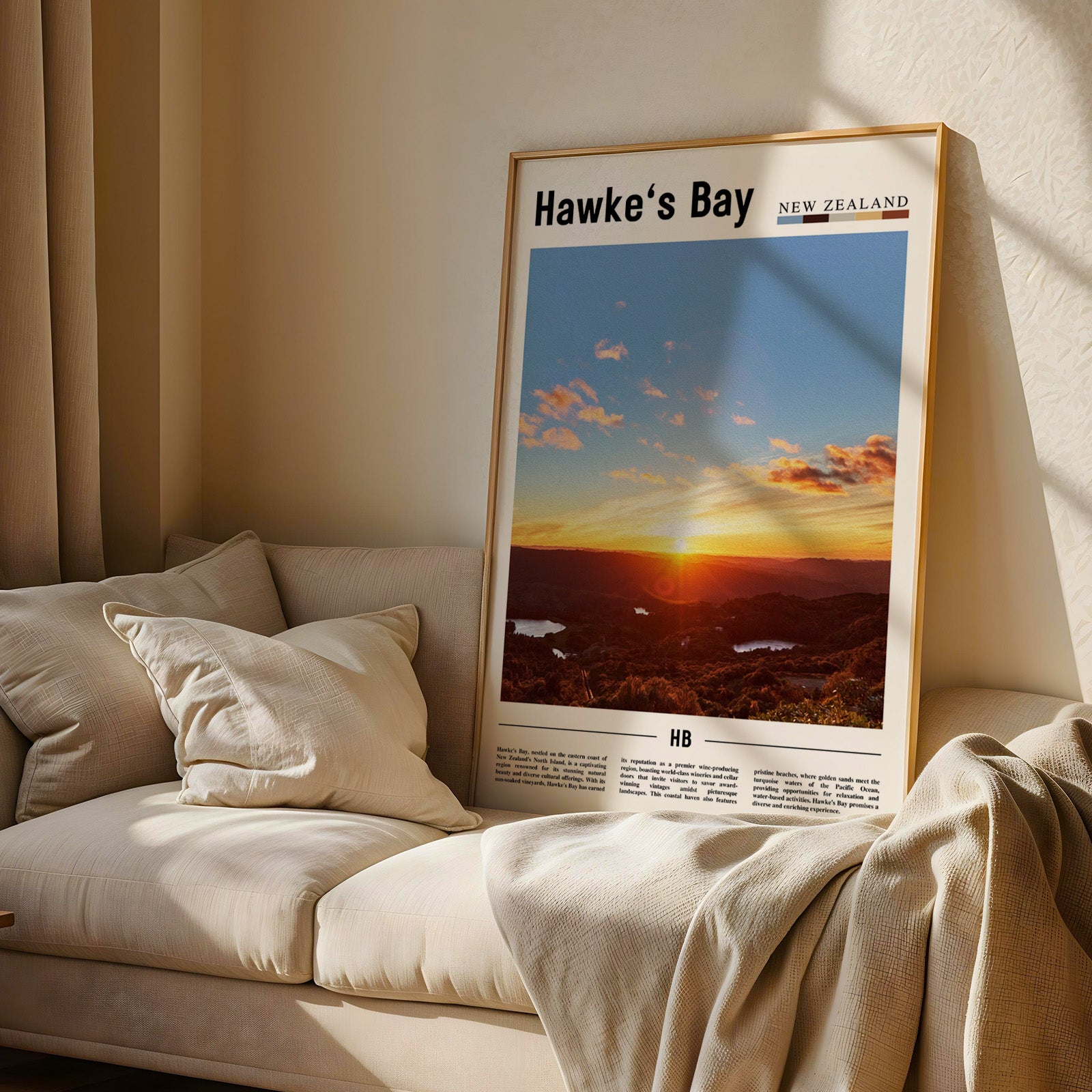 Hawke's Bay New Zealand Photographic Poster