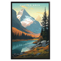 Glacier National Park Retro Poster - GroovyGrove