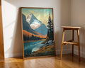 Glacier National Park Retro Poster - GroovyGrove