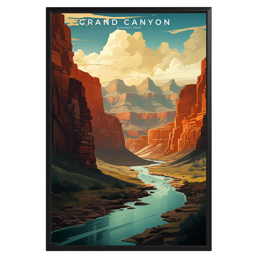 Grand Canyon National Park Retro Poster - GroovyGrove