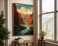 Grand Canyon National Park Retro Poster - GroovyGrove