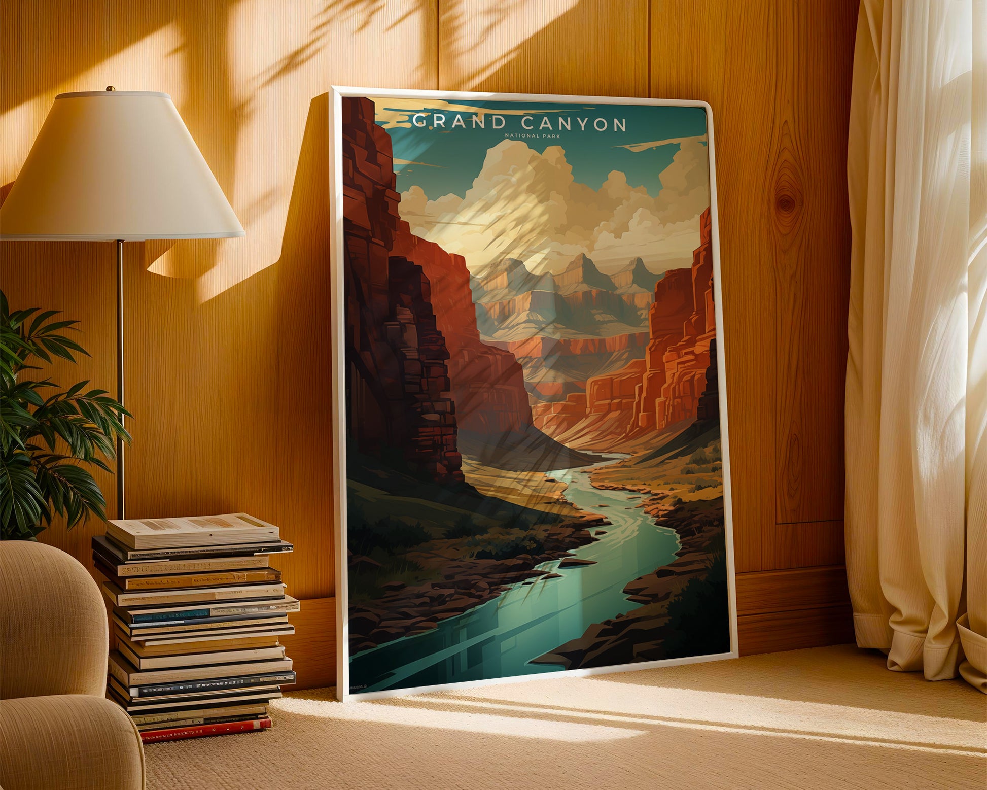 Grand Canyon National Park Retro Poster - GroovyGrove