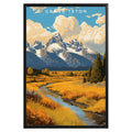 Grand Teton National Park Retro Poster - GroovyGrove