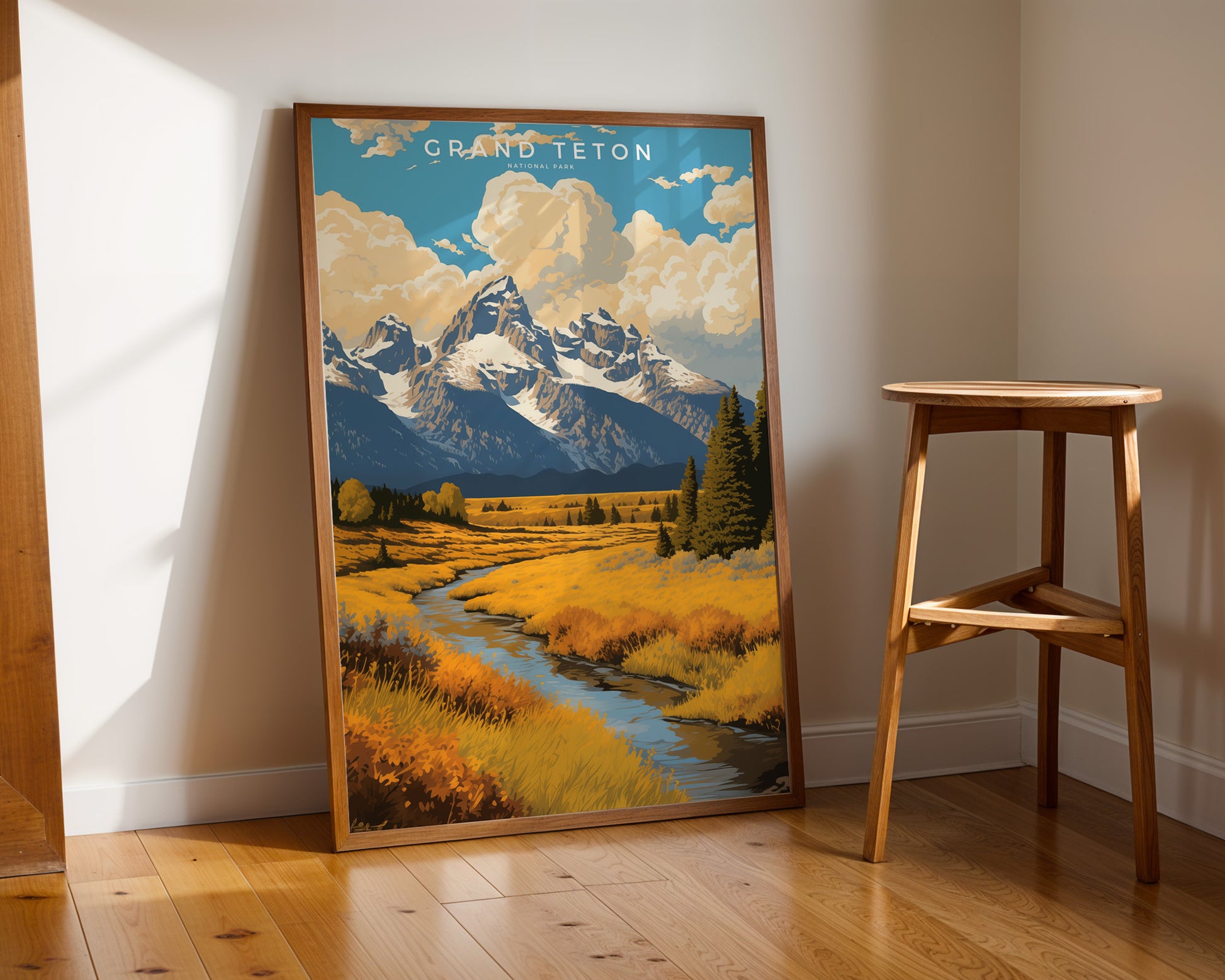 Grand Teton National Park Retro Poster - GroovyGrove