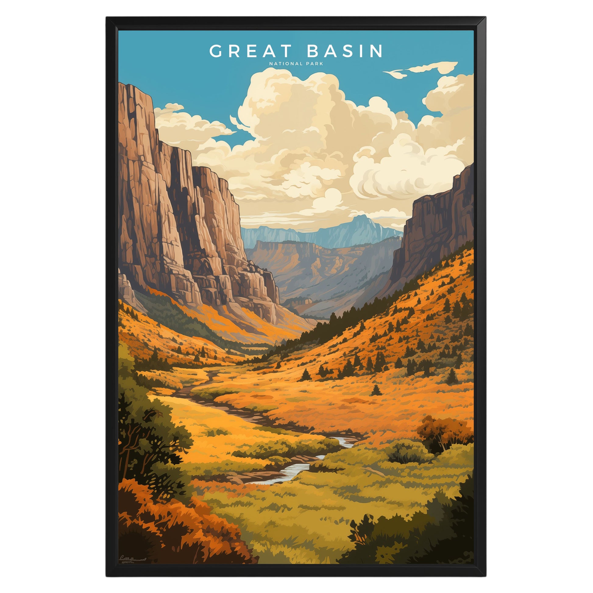 Great Basin National Park Retro Poster - GroovyGrove