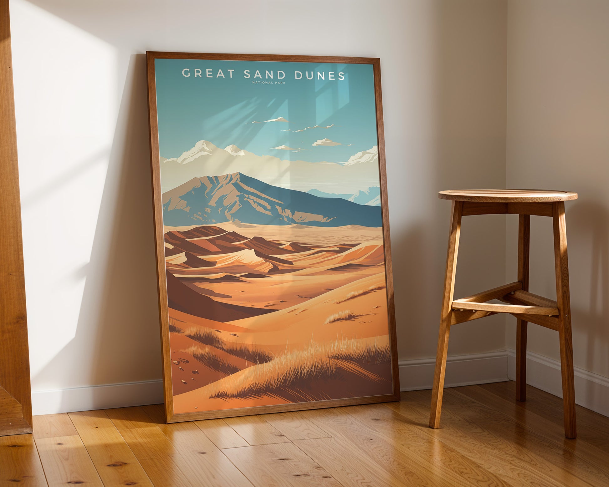 Great Sand Dunes National Park Retro Poster - GroovyGrove