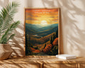 Great Smoky Mountains National Park Retro Poster - GroovyGrove