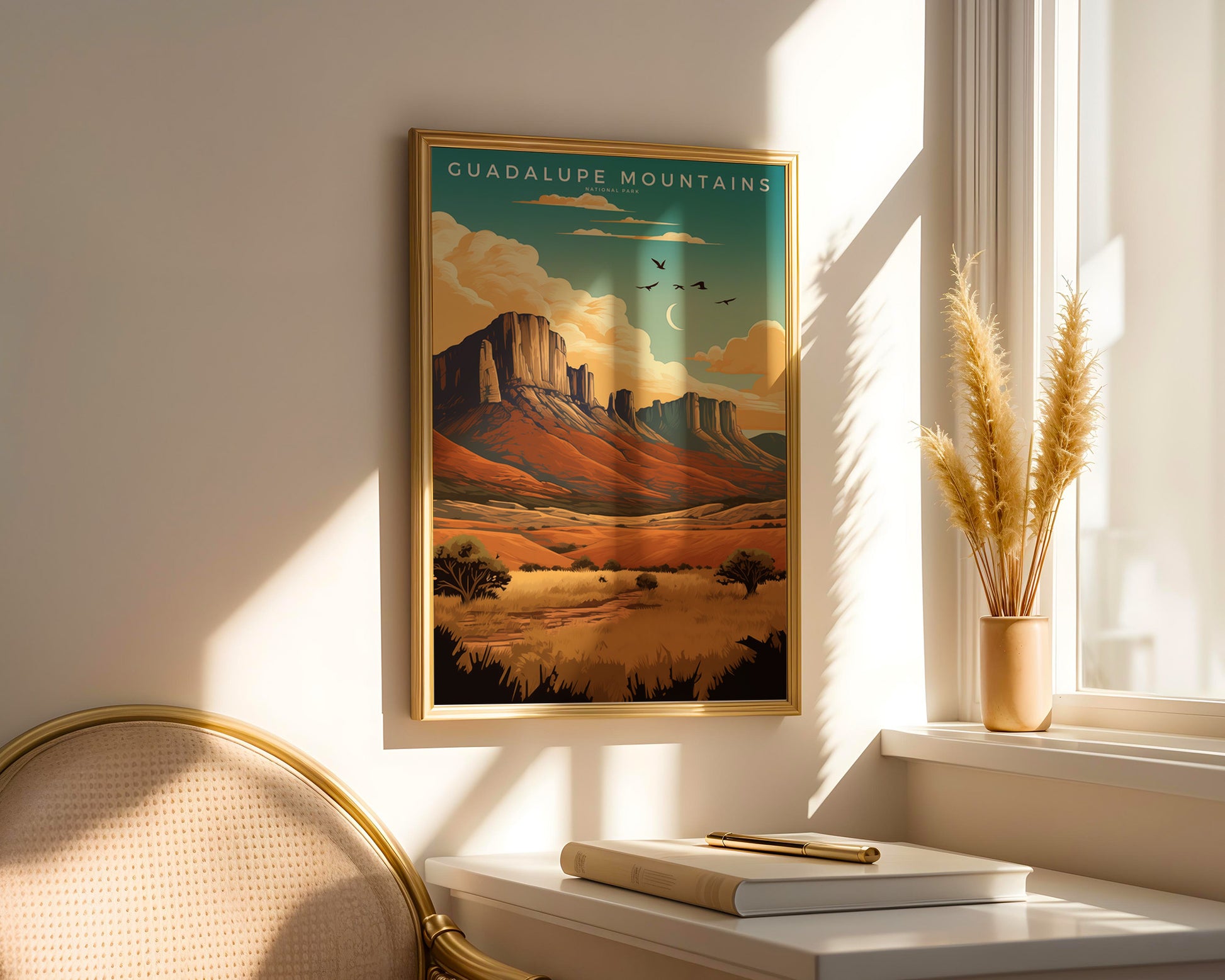 Guadalupe Mountains National Park Retro Poster - GroovyGrove