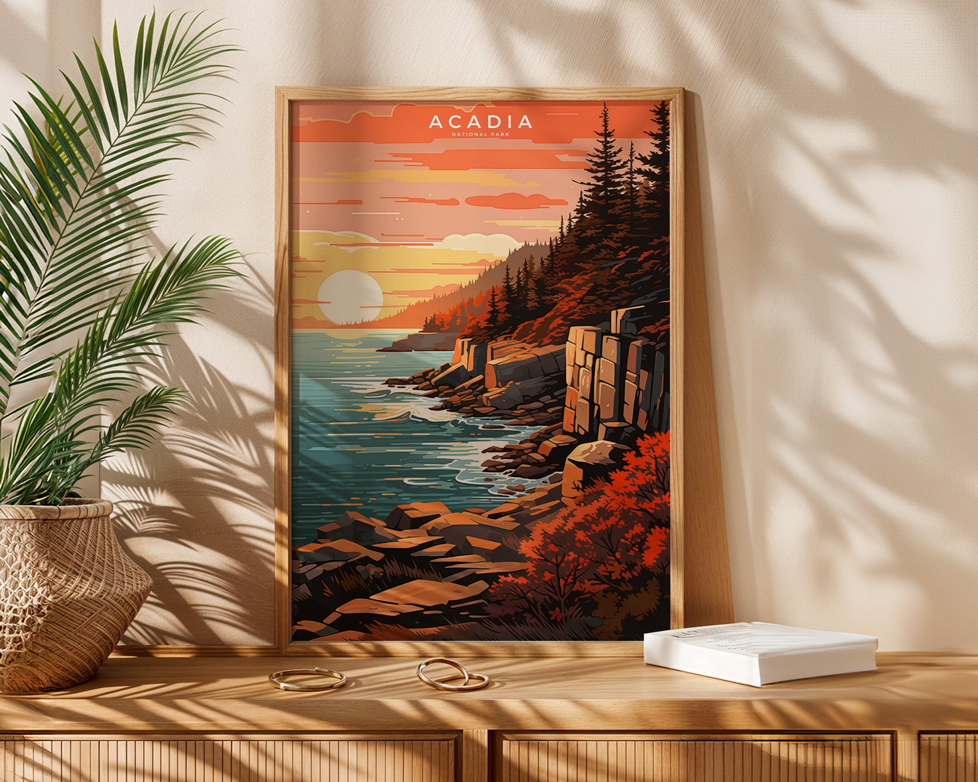 Acadia National Park Retro Poster - GroovyGrove