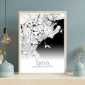 Lynn Massachusetts City Map Poster - GroovyGrove