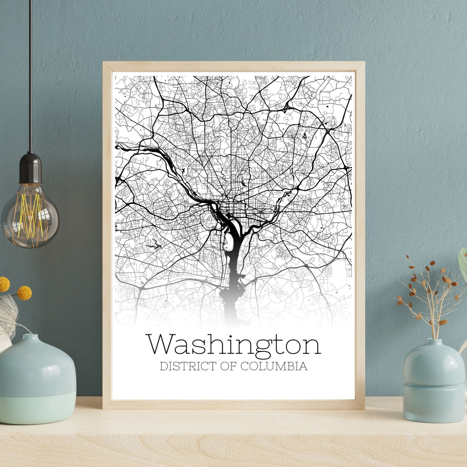 Washington D.C City Map Poster - GroovyGrove