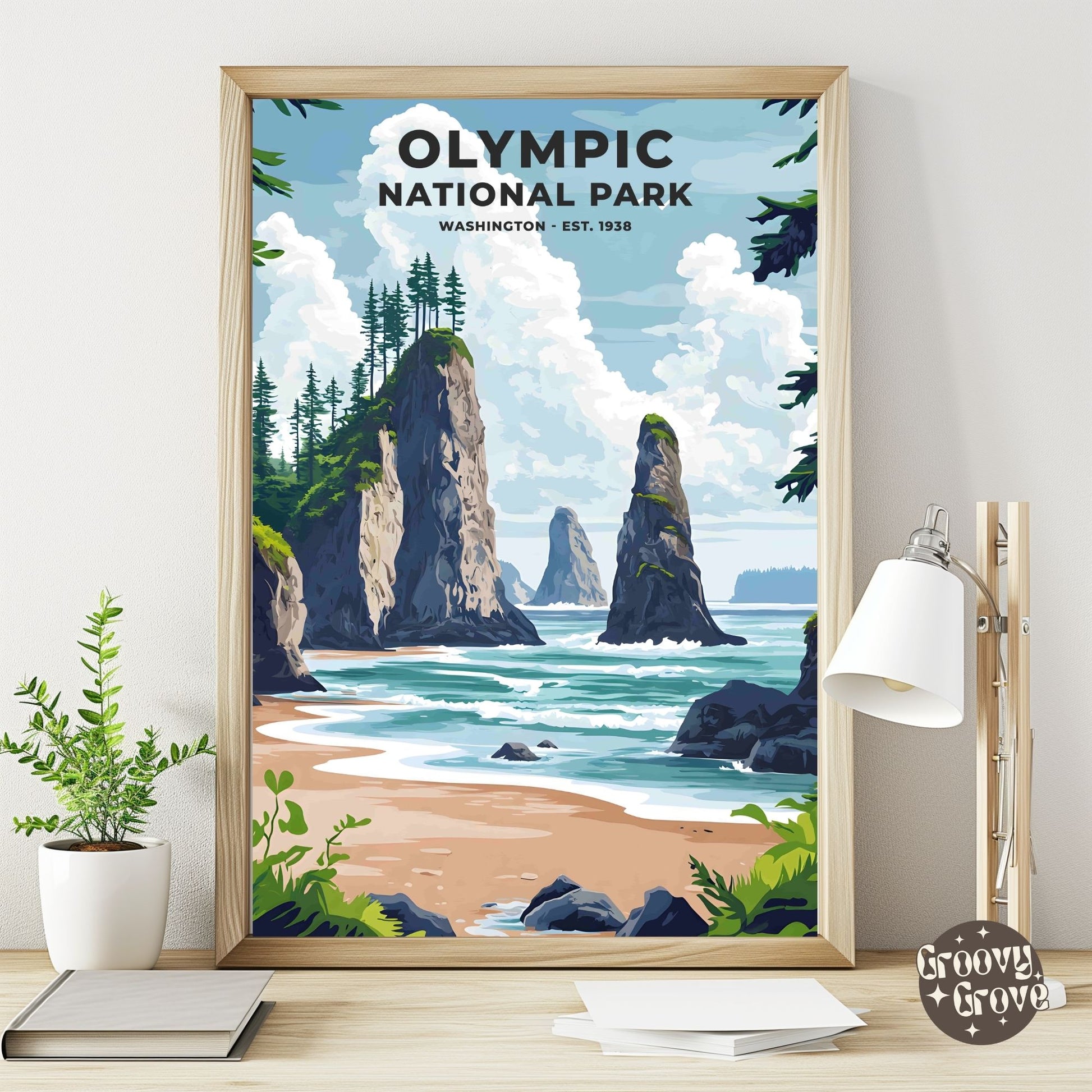 Olympic National Park Poster - GroovyGrove