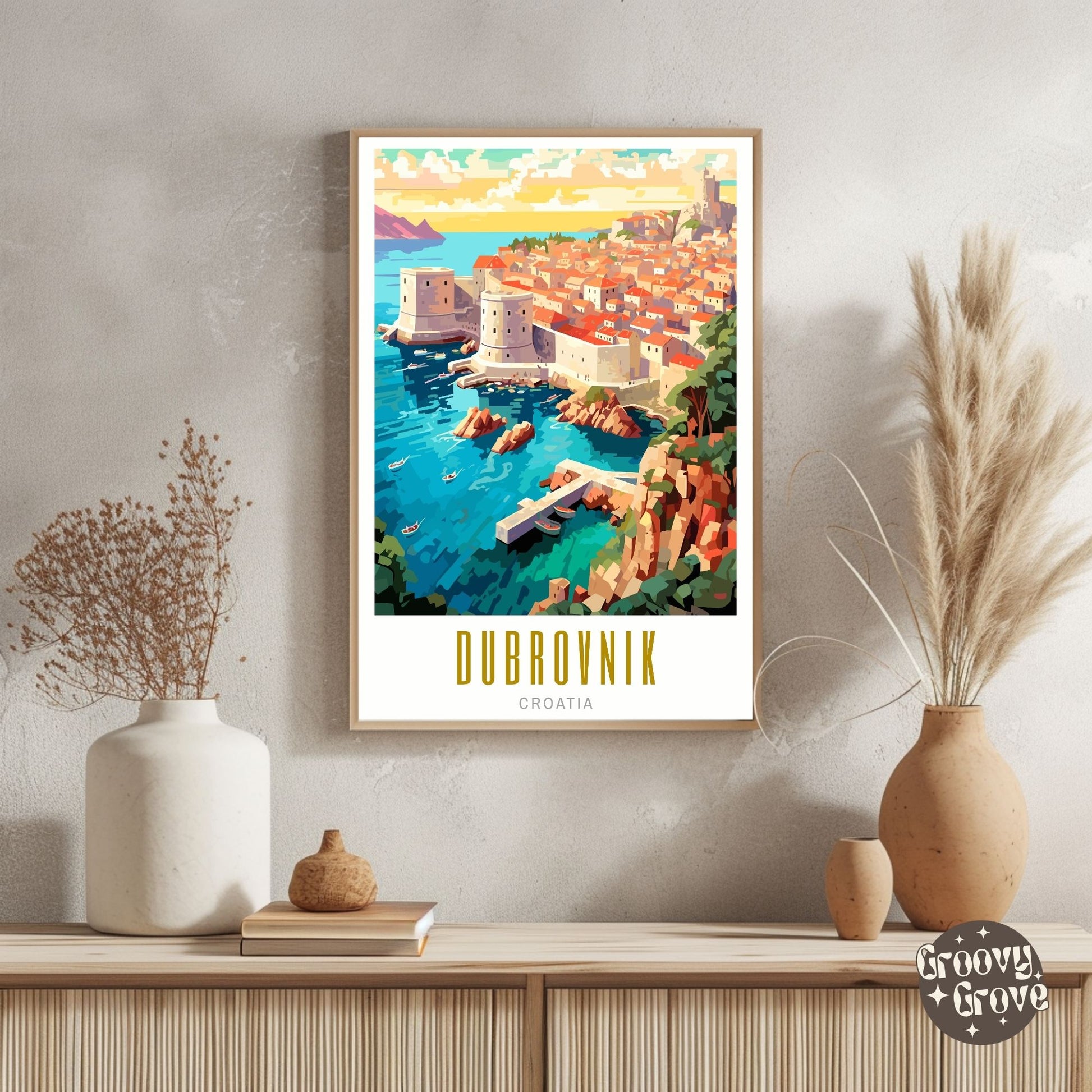 Dubrovnik Croatia Poster - GroovyGrove