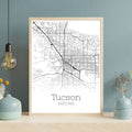 Tucson Arizona City Map Poster - GroovyGrove