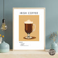 Irish Coffee Retro Cocktail Poster - GroovyGrove