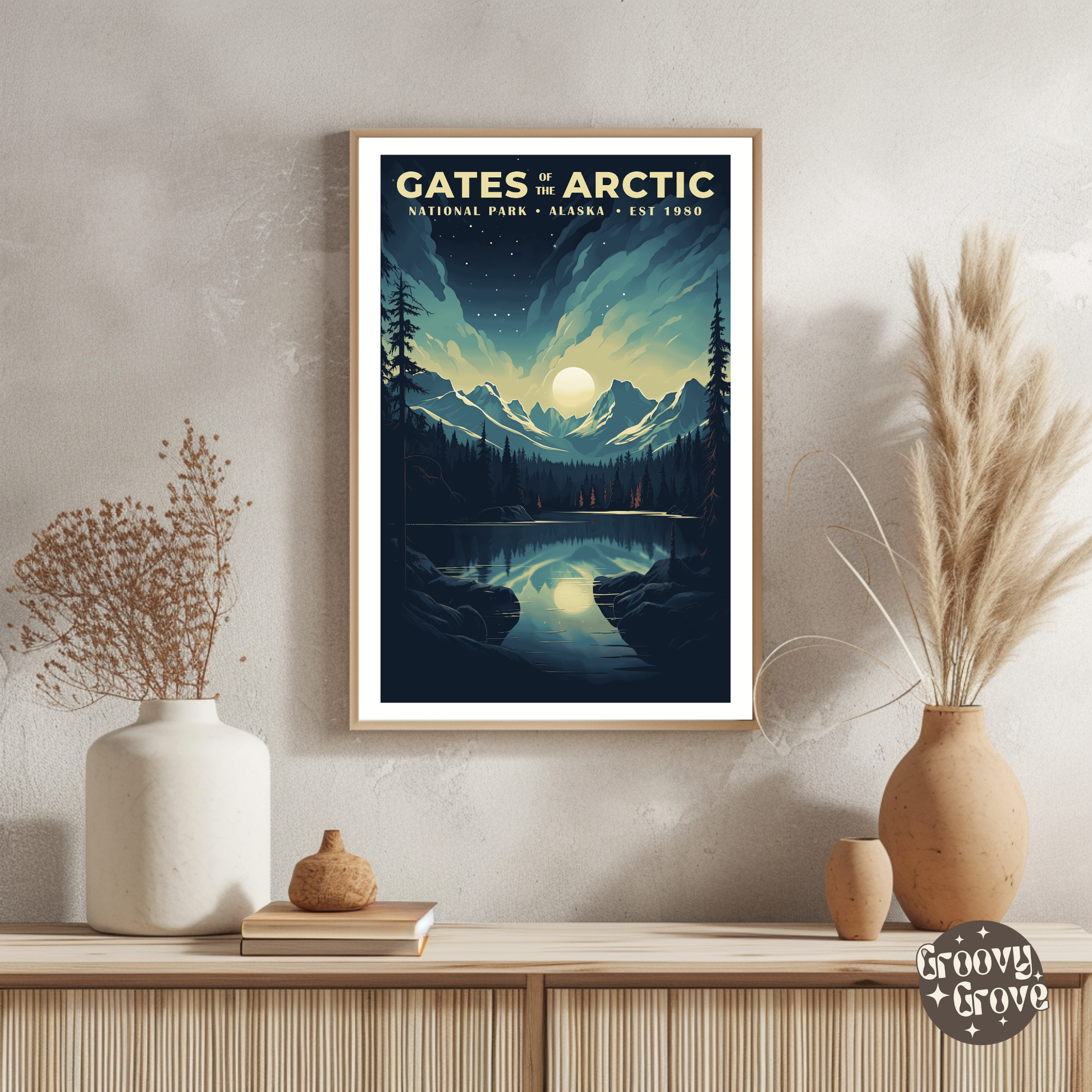 Gates of the Arctic National Park Vintage Poster - GroovyGrove