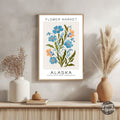 Alaska Flower Market Poster - GroovyGrove