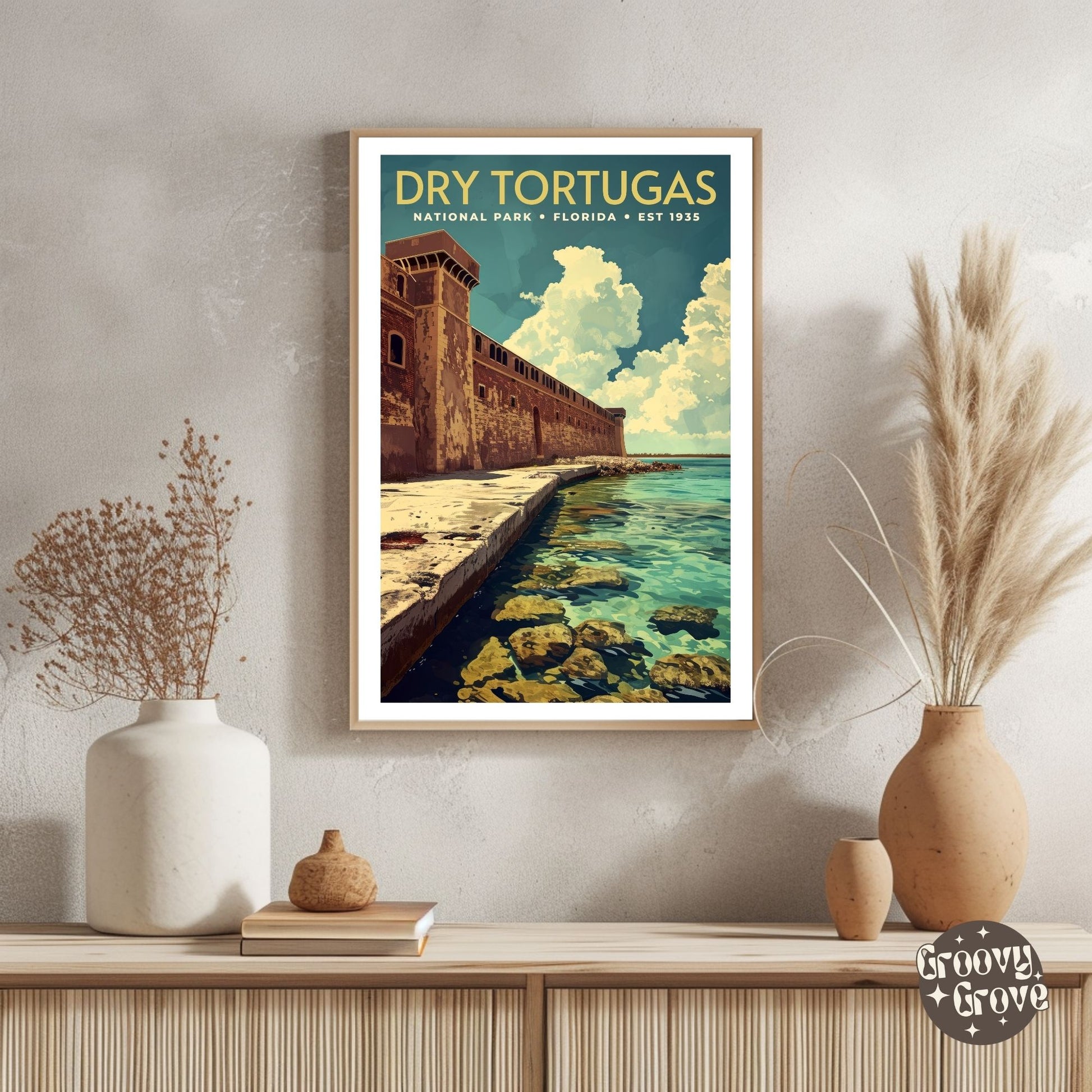 Dry Tortugas National Park Vintage Poster - GroovyGrove