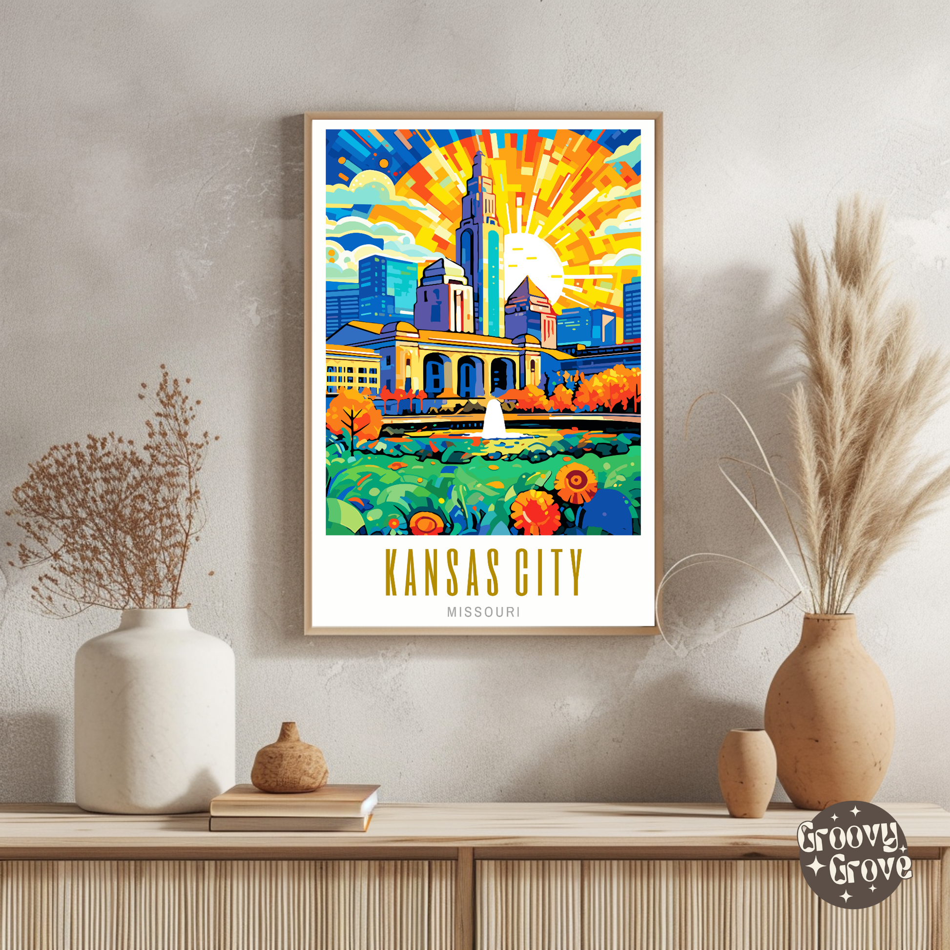 Kansas City Missouri Poster - GroovyGrove