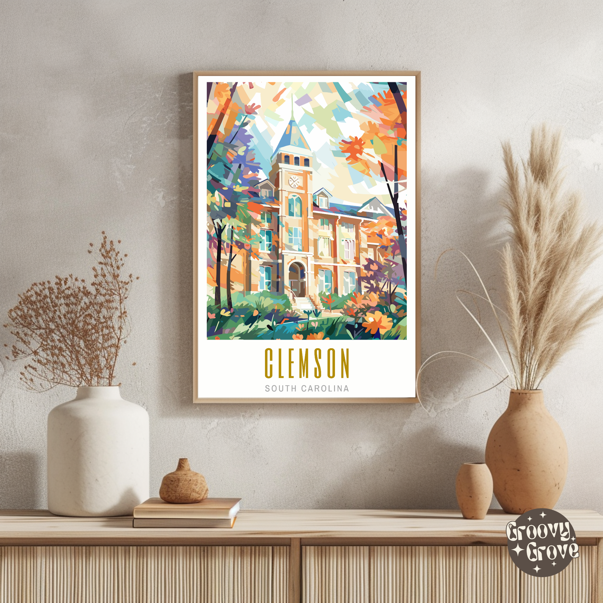 Clemson South Carolina Poster - GroovyGrove