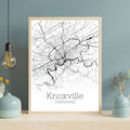 Knoxville Tennessee City Map Poster - GroovyGrove