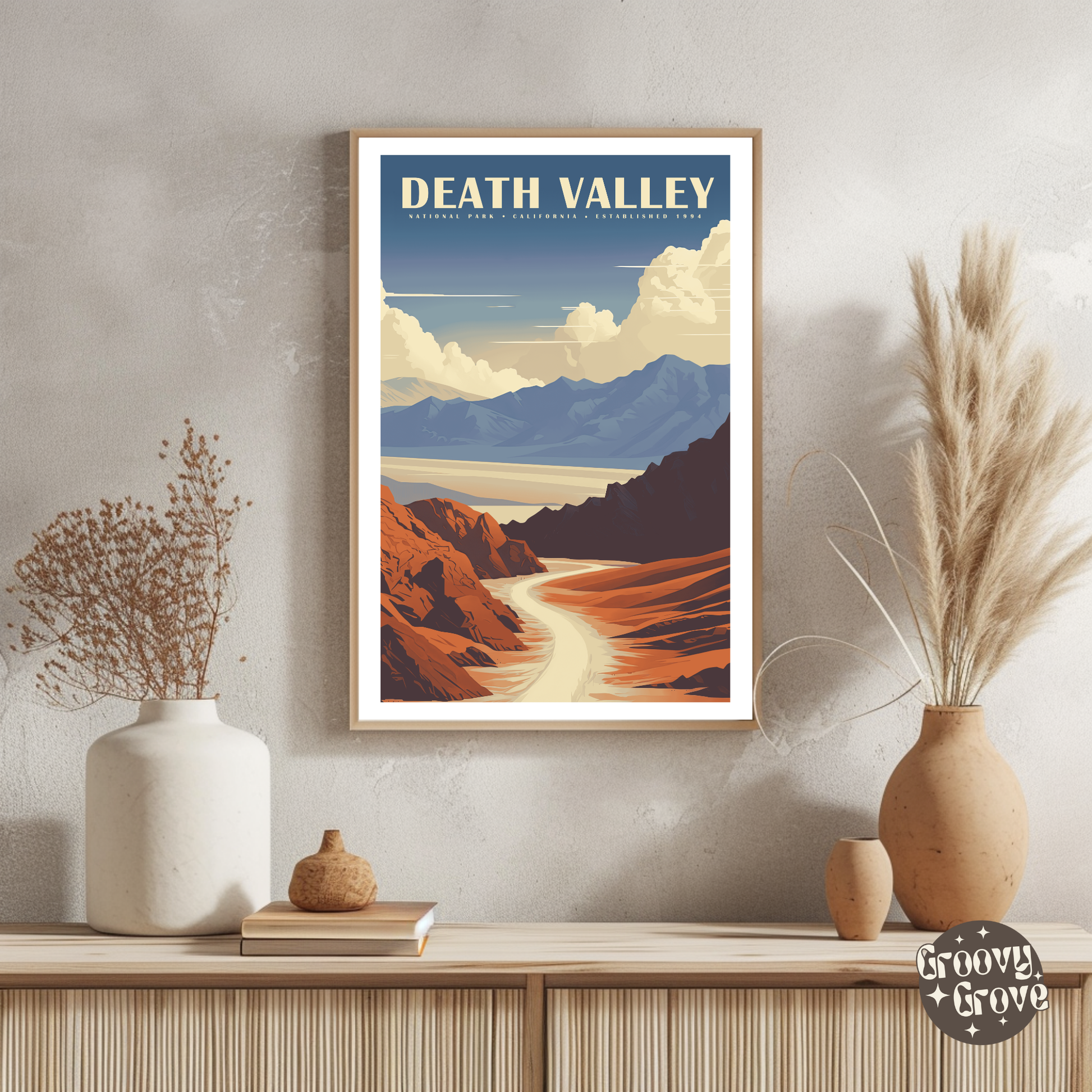 Death Valley National Park Vintage Poster - GroovyGrove