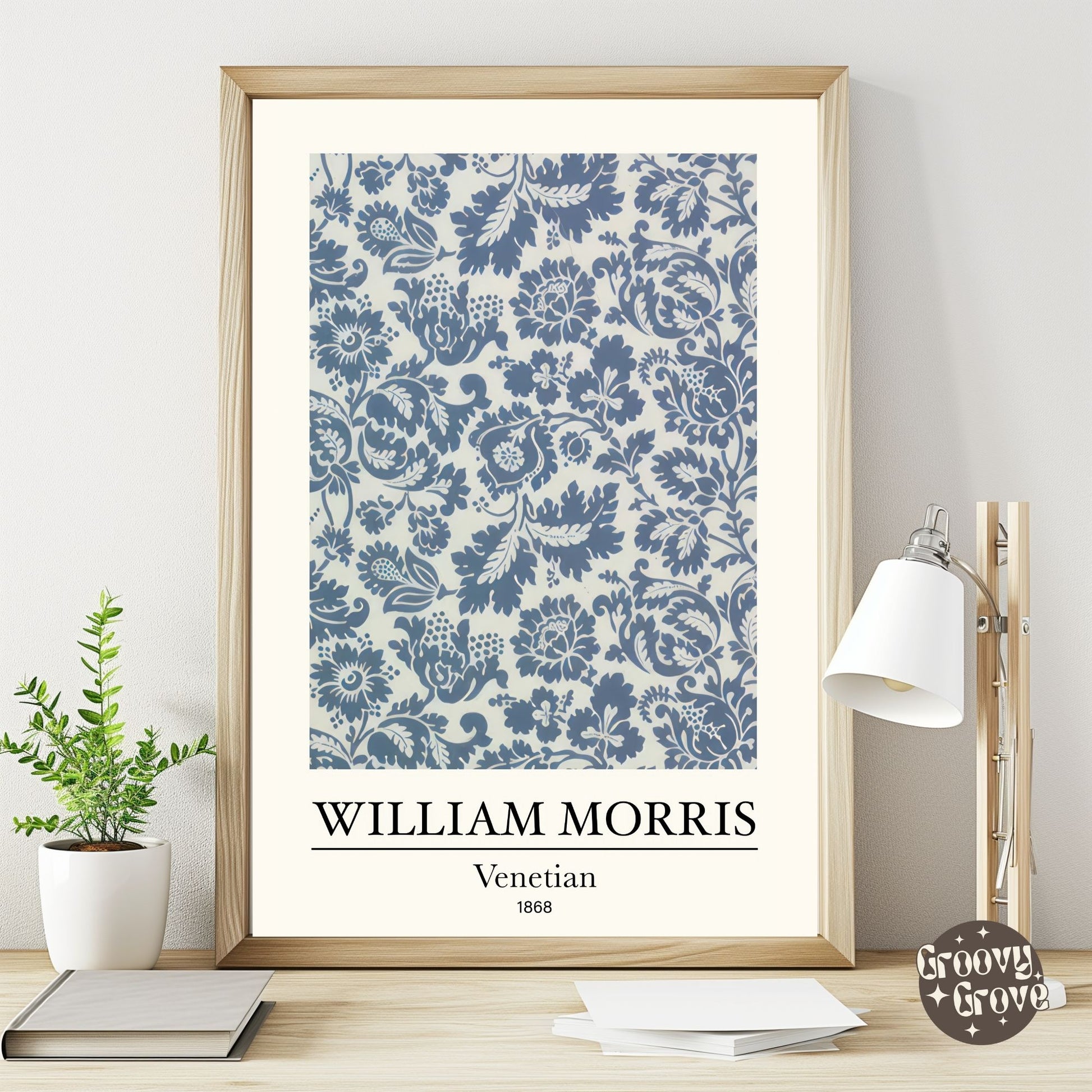 Venetian 1868 William Morris Poster - GroovyGrove