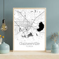 Gainesville Florida City Map Poster - GroovyGrove