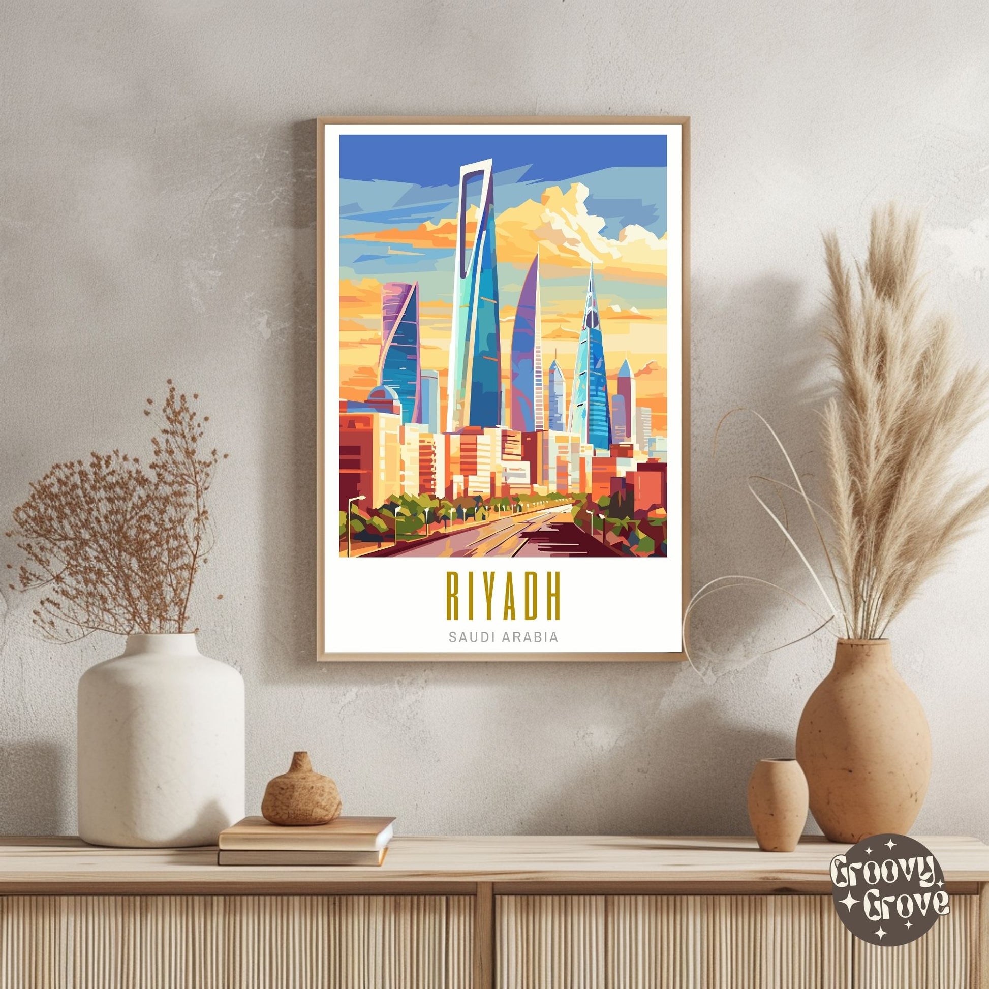 Riyadh Saudi Arabia Poster - GroovyGrove