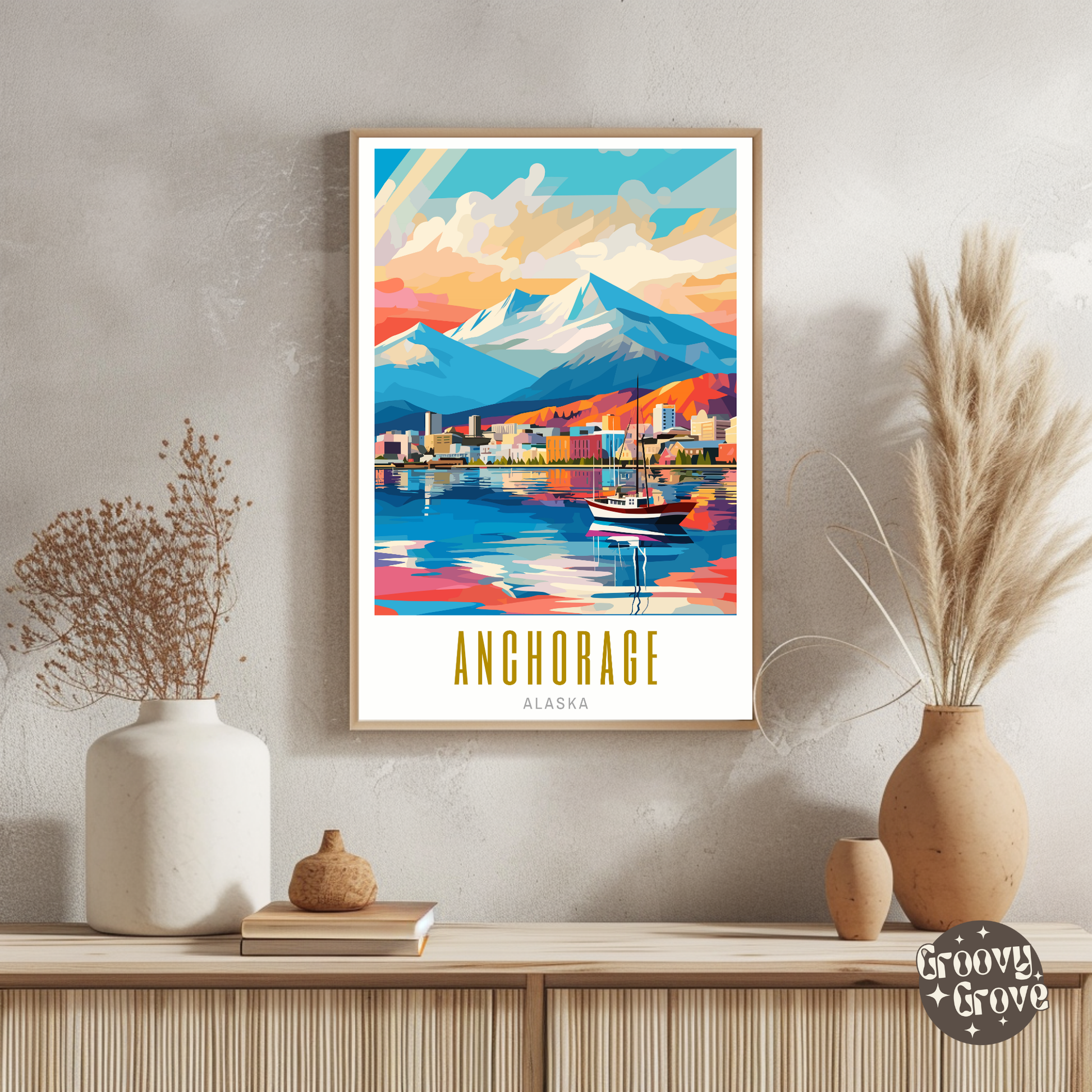 Anchorage Alaska Poster - GroovyGrove