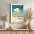 White Sands National Park Vintage Poster - GroovyGrove