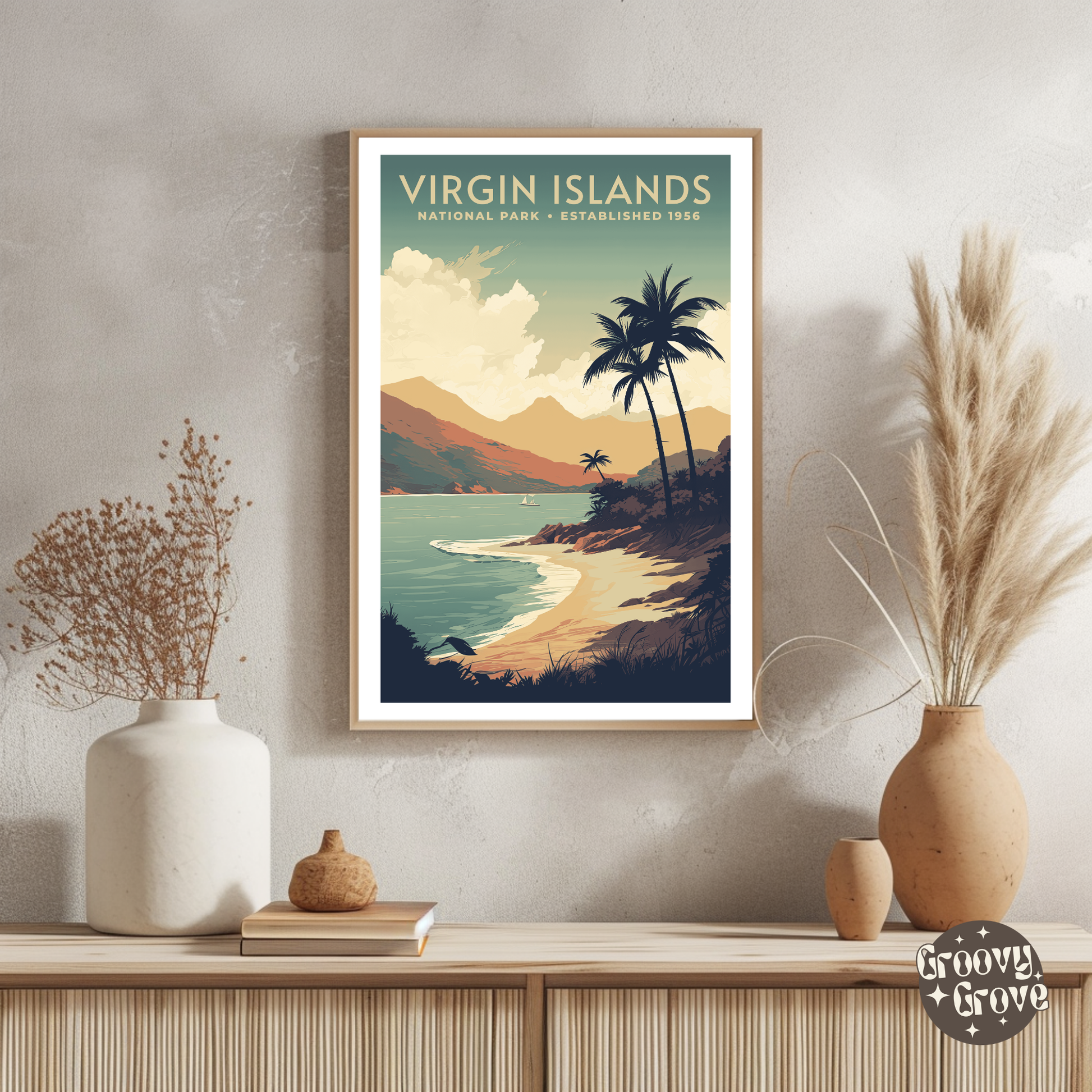 Virgin Islands National Park Vintage Poster - GroovyGrove