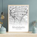 Montebello California City Map Poster - GroovyGrove