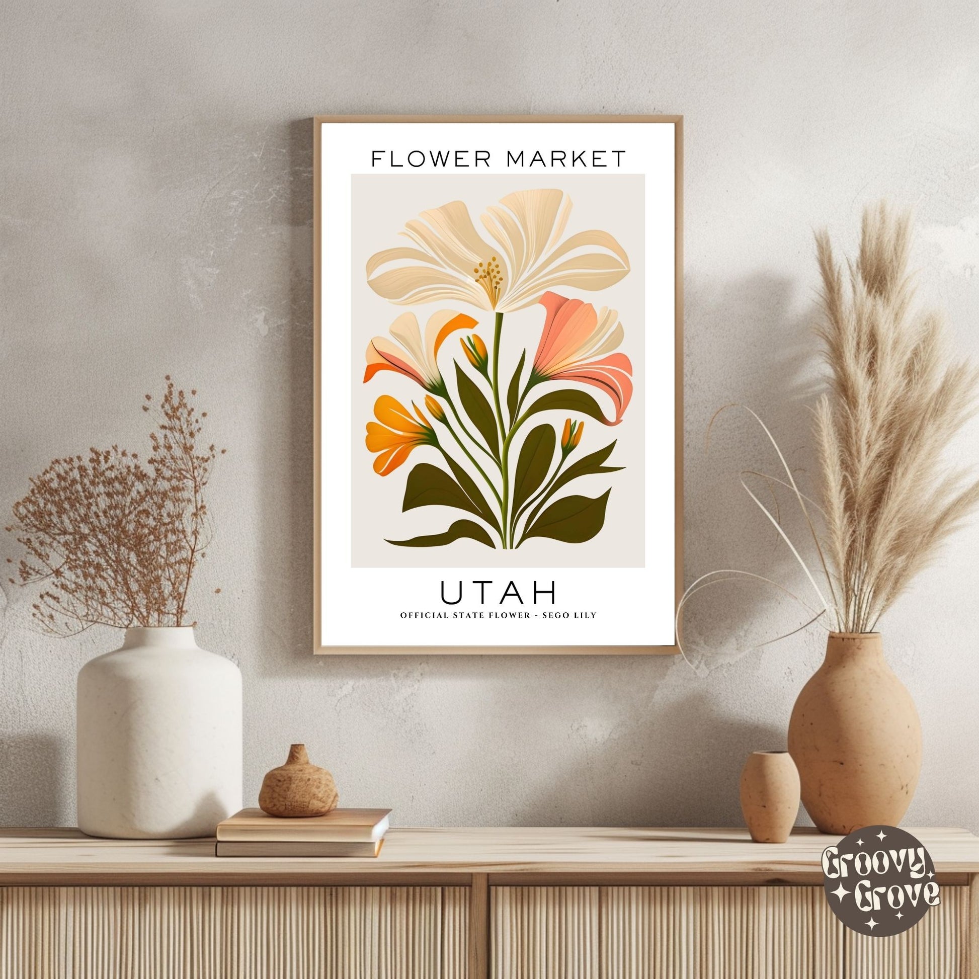 Utah Flower Market Poster - GroovyGrove