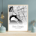 San Diego California City Map Poster - GroovyGrove