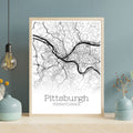 Pittsburgh Pennsylvania City Map Poster - GroovyGrove