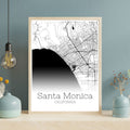 Santa Monica California City Map Poster - GroovyGrove