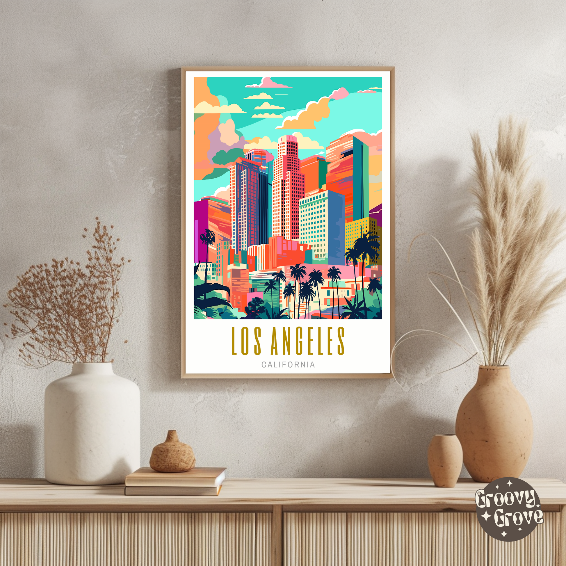 Los Angeles California Poster - GroovyGrove