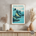 Kenai Fjords National Park Vintage Poster - GroovyGrove