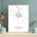 Lompoc California City Map Poster - GroovyGrove