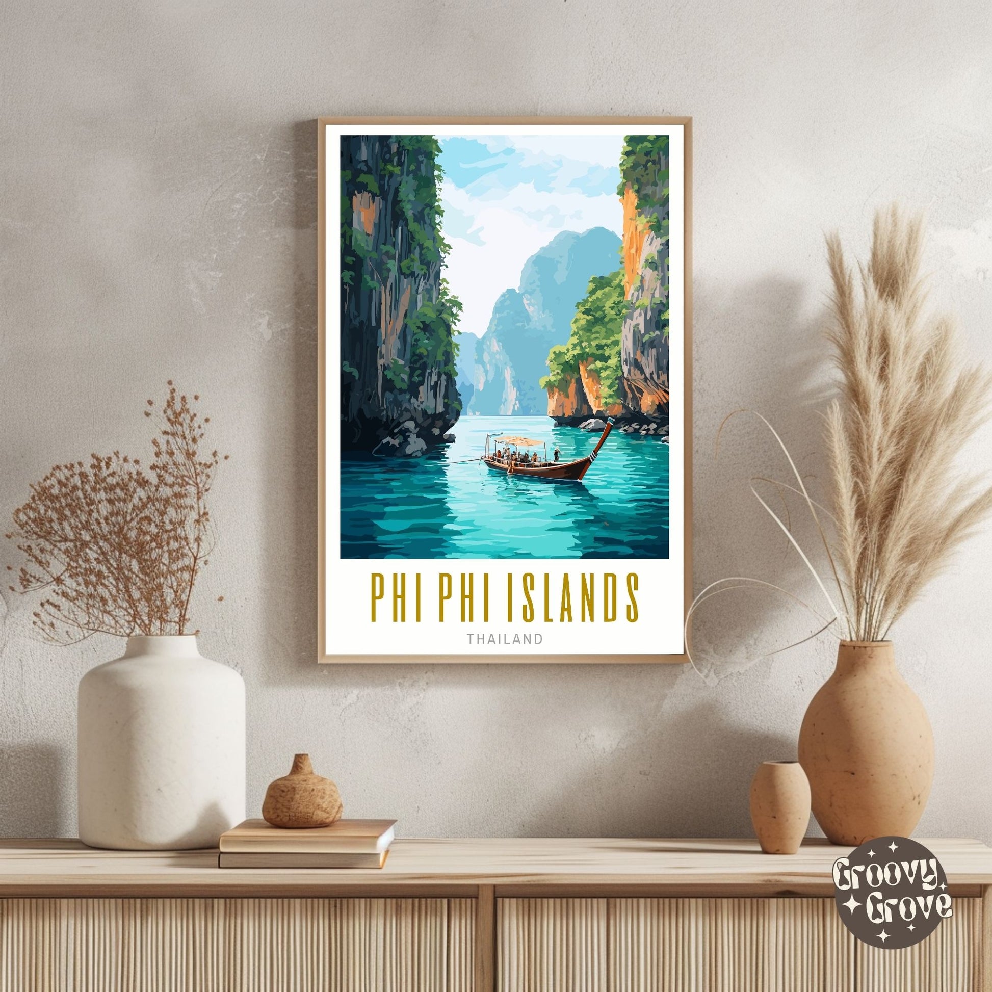 Phi Phi Islands Thailand Poster - GroovyGrove