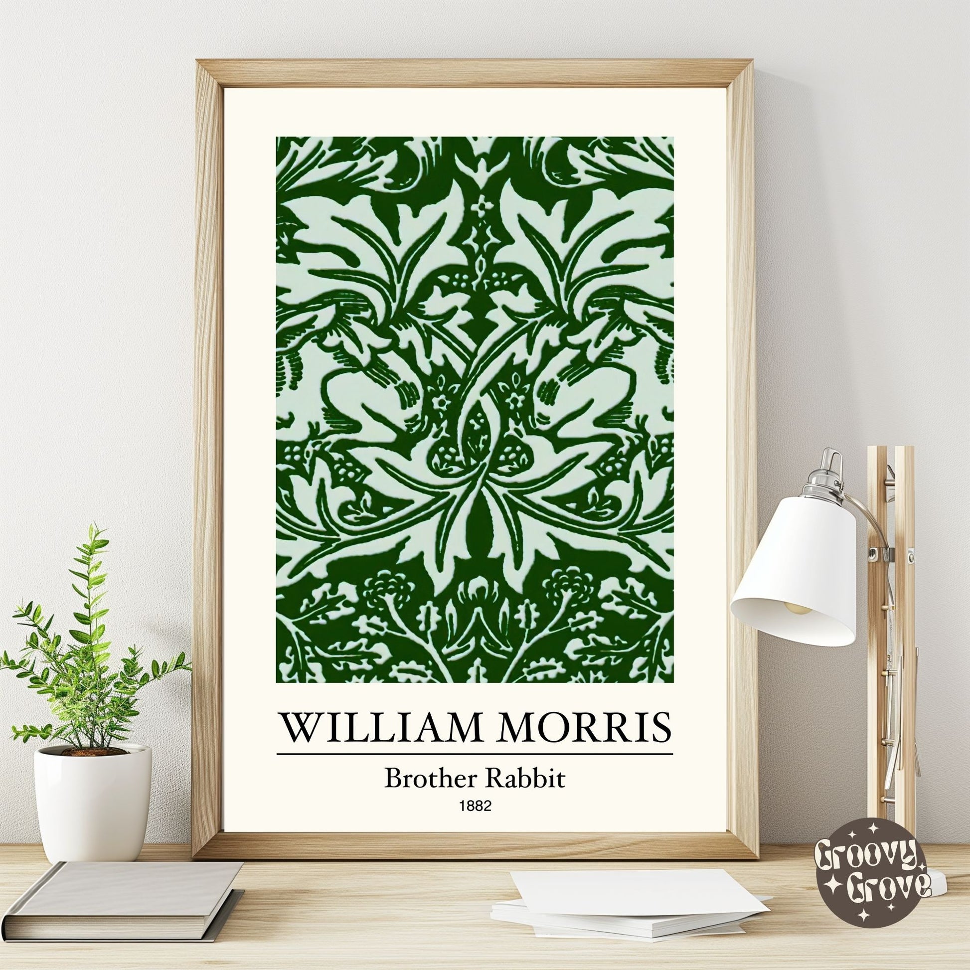 Brother Rabbit 1882 William Morris Poster - GroovyGrove